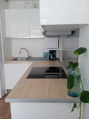 Una cocina o zona de cocina en De casa al mar