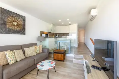 Una cocina o zona de cocina en Playa del Ingles - Paraiso