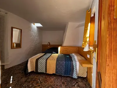 Cama o camas de una habitación en Casas cuevas, Los Cabucos