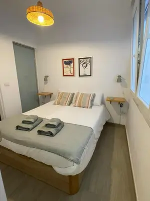 Cama o camas de una habitación en A Sunlit Haven, Home in Canarias