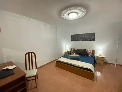 Cama o camas de una habitación en Apartamento en costa de Telde