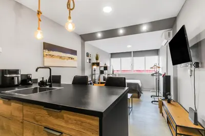 Una cocina o zona de cocina en Wave Studio Las Canteras