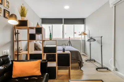 Zona de estar de Wave Studio Las Canteras