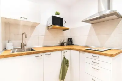 Una cocina o zona de cocina en Apartment by the sea
