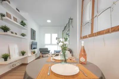Zona de estar de SeaSand Canteras by Canarias Homelidays