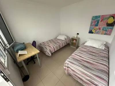 Cama o camas de una habitación en Vivienda ALPA Fontanales