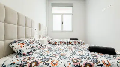 Cama o camas de una habitación en Luján Pérez 44