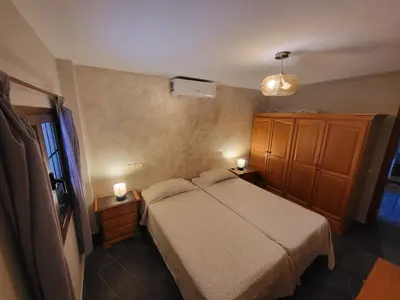 Cama o camas de una habitación en Terraza de Veneguera