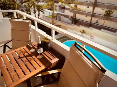 Un balcón o terraza de Valparaíso Apartments Flamingo