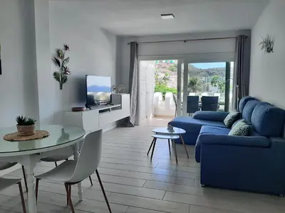 Zona de estar de Casa Adamar Vibbecanarias, Puerto Rico