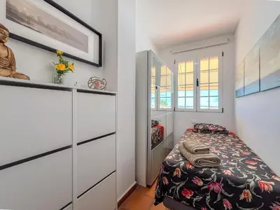 Cama o camas de una habitación en Villa Montaña Negra III