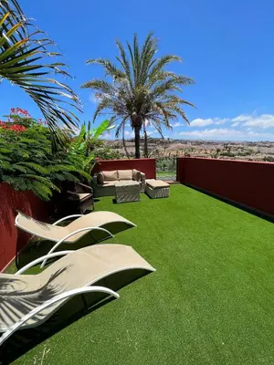 Jardín al aire libre en VILLA Cooper l HEATED Pool l PVT Garden I GOLF I SEA VIEWS