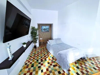 Cama o camas de una habitación en Oasis Noalys