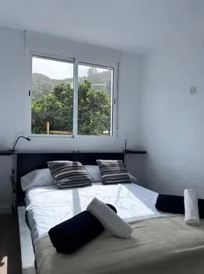 Cama o camas de una habitación en Casa cueva las rosadas & piscina
