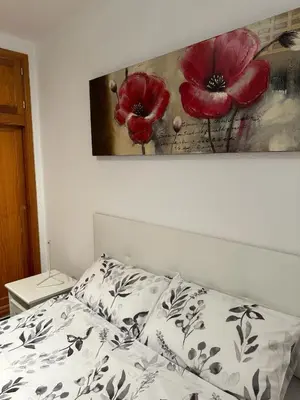 Cama o camas de una habitación en APARTAMENTOS SURYCAN