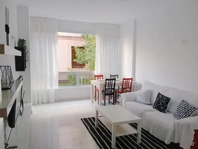 Zona de estar de Maravillosa vivienda junto al mar