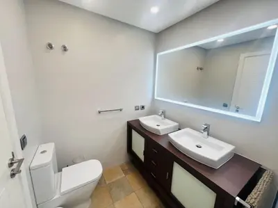 Un baño de Espacioso Bungalow en Maspalomas