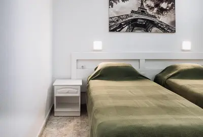 Cama o camas de una habitación en Apartamento Sol y Mar