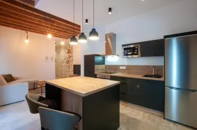 Una cocina o zona de cocina en La Casa de San Juan - BENTEJUI