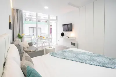 Cama o camas de una habitación en Dream Loft Las Canteras Beach