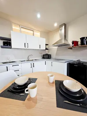 Una cocina o zona de cocina en Design Flat