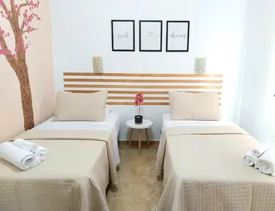 Cama o camas de una habitación en Roque's House