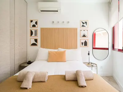 Cama o camas de una habitación en Gran estudio, cerca playa de Las Canteras, BT1C
