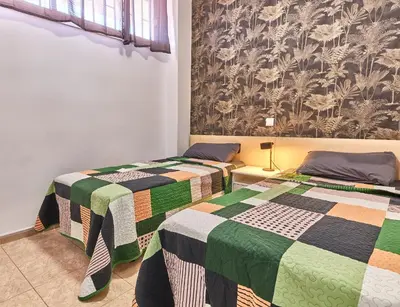 Cama o camas de una habitación en Barbados Playa del Ingles Apartamento
