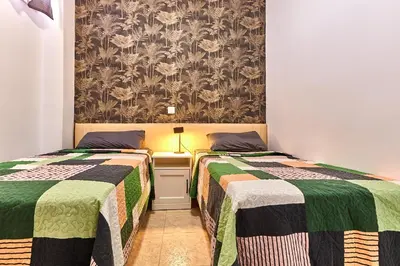 Cama o camas de una habitación en Barbados Playa del Ingles Apartamento