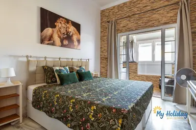 Cama o camas de una habitación en Casa Noray del Mar