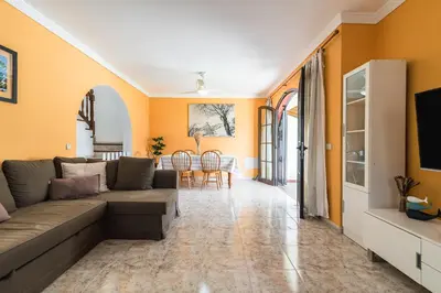 Zona de estar de Home2Book Charming House Agaete, BBQ & Garden