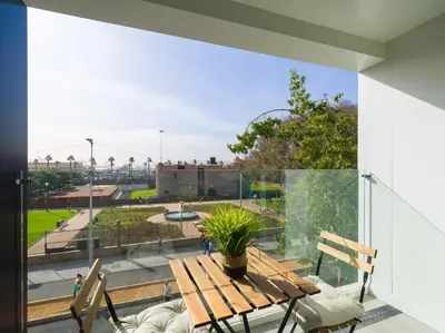 Un balcón o terraza de Castle Barbican By CanariasGetaway