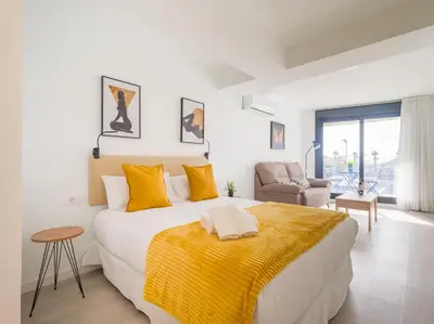 Cama o camas de una habitación en Castle Barbican By CanariasGetaway