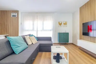 Zona de estar de Luxury Beach Terrace Loft