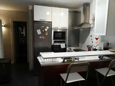 Una cocina o zona de cocina en Apartamento Playa relax