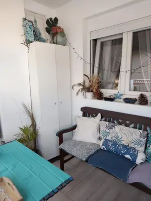 Cama o camas de una habitación en Apartamento Playa relax