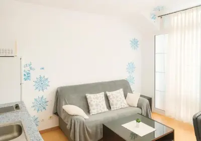 Zona de estar de Arguineguin 2bedrooms piscina swimming pool apartment
