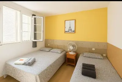 Cama o camas de una habitación en Arguineguin 2bedrooms piscina swimming pool apartment