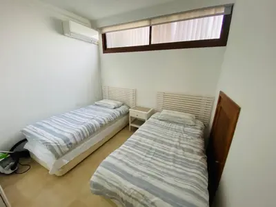 Cama o camas de una habitación en Amazing Anfi Tauro duplex with private pool