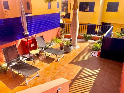 Zona de estar de Beach and golf 4 Bedroom Holiday Home