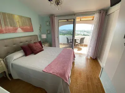 Cama o camas de una habitación en Dúplex Vista Dorada 64