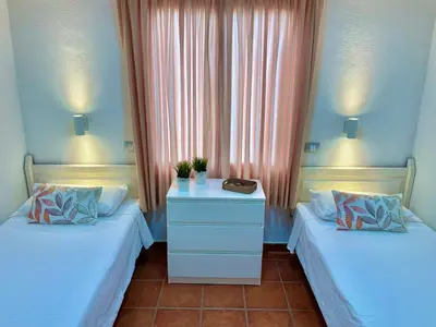 Cama o camas de una habitación en Bungalow Caserio 47 by SunHousesCanarias