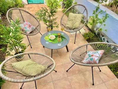 Jardín al aire libre en Bungalow Caserio 47 by SunHousesCanarias