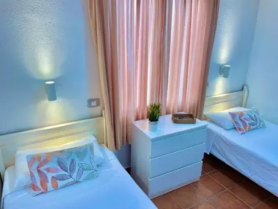 Cama o camas de una habitación en Bungalow Caserio 47 by SunHousesCanarias