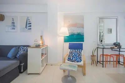 Zona de estar de GuestReady Residencial La Palmita Agaete con piscina