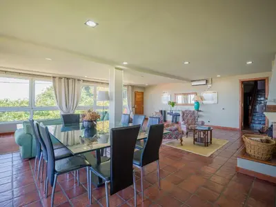 Zona de estar de Villa with Pool and sea views in Banana Plantation by CanaryScape