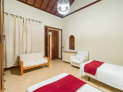 Cama o camas de una habitación en Villa with Pool and sea views in Banana Plantation by CanaryScape