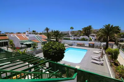Piscina en o cerca de Residencial Begoña, bungalow recién reformado