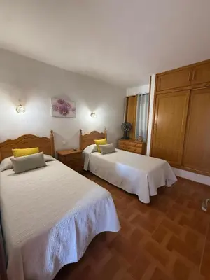 Cama o camas de una habitación en Flamboyan