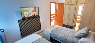 Cama o camas de una habitación en Arinaga Beach Gran Canaria